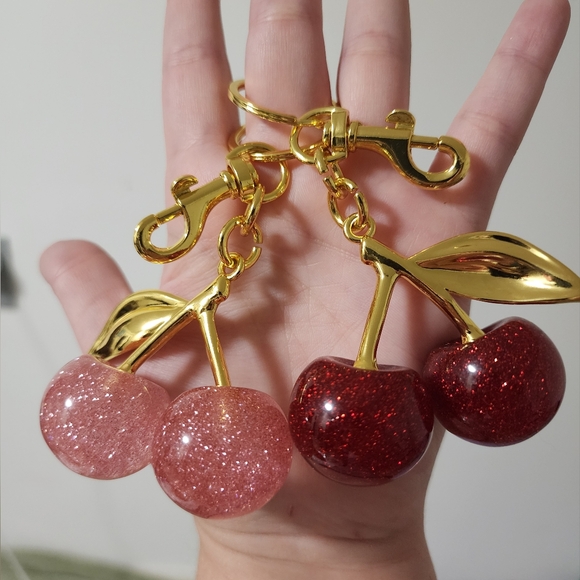Unbranded Handbags - Winner's Choice Cherry Bag Charm - Red Or Pink